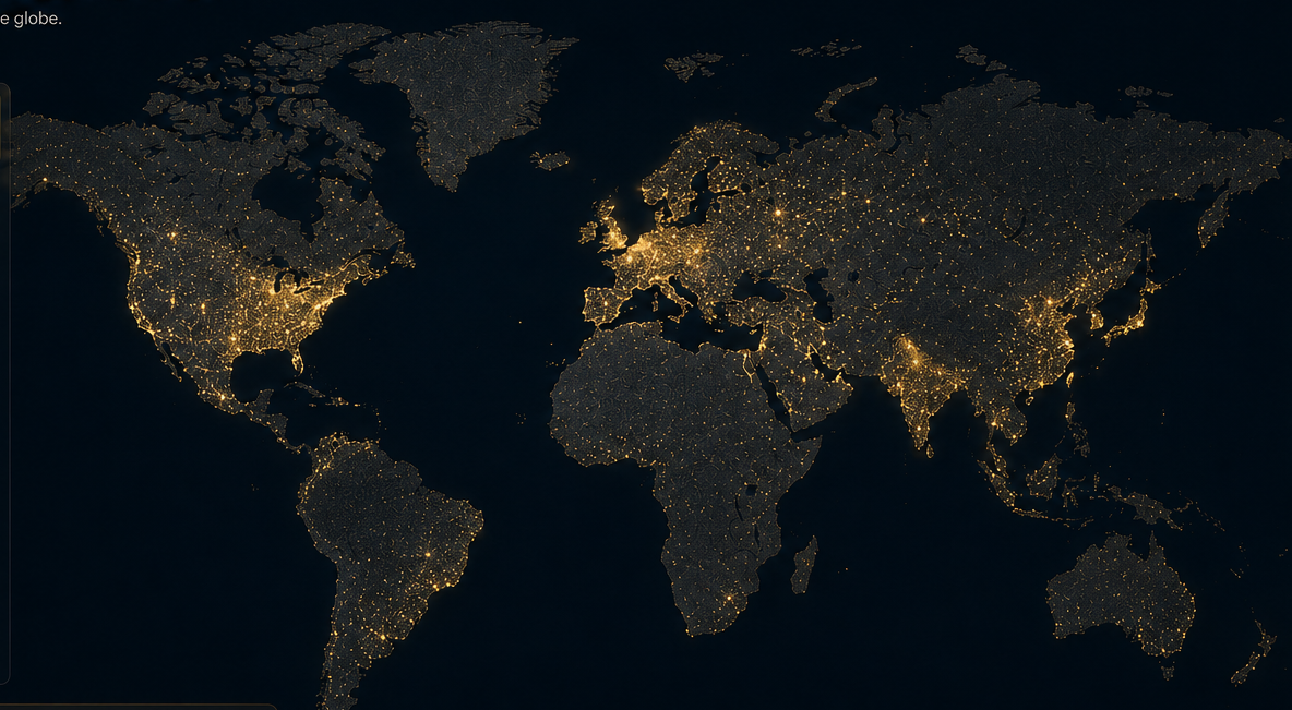 World map showing billionaire counts by country